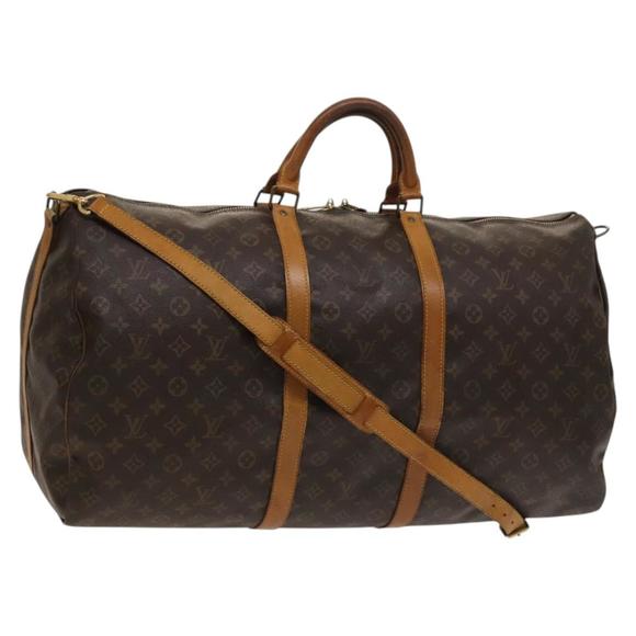 LOUIS VUITTON Monogram Keepall Bandouliere 60 Boston Bag M41412 LV Auth 124853 - Picture 1 of 16